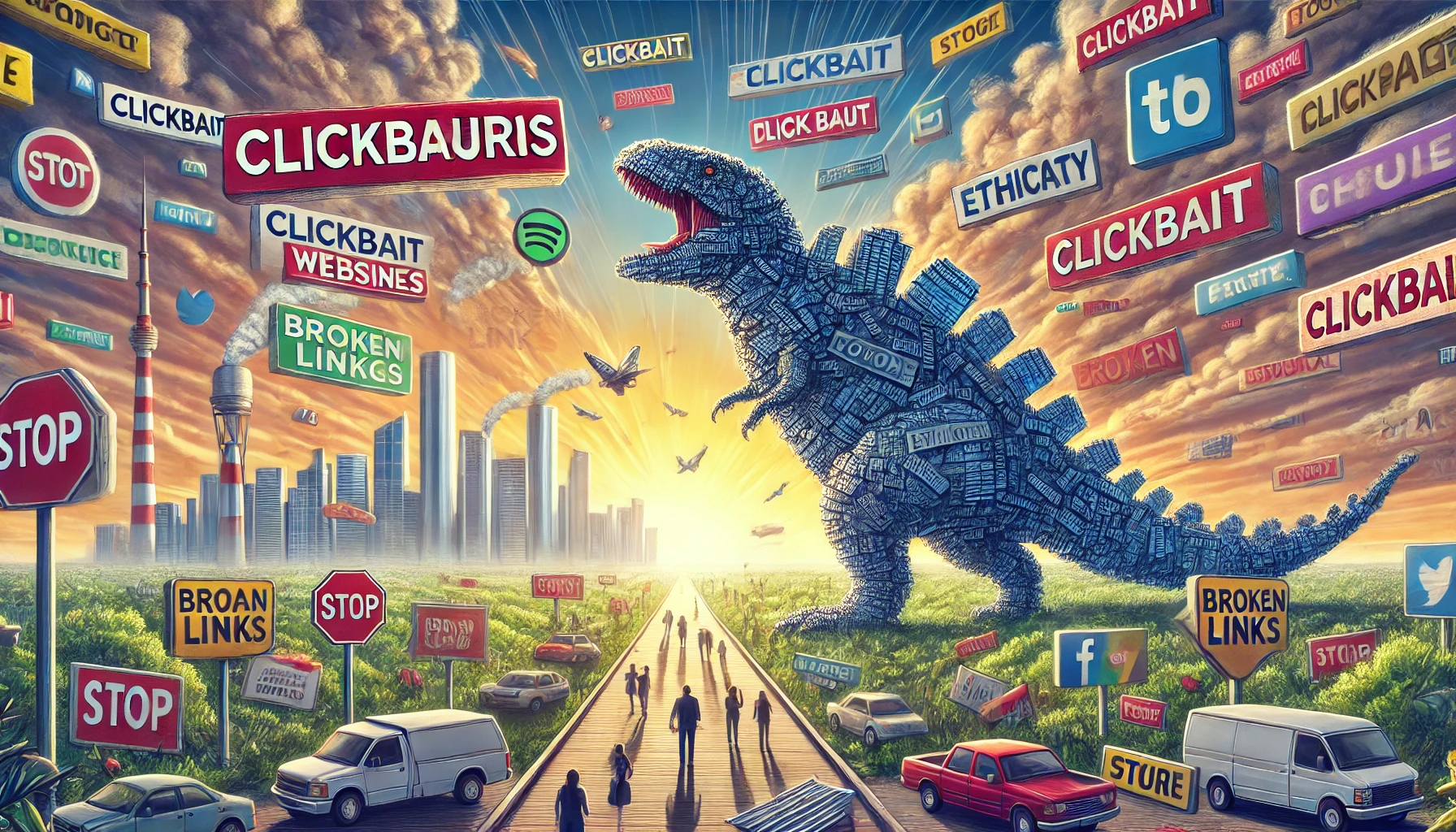 Clickbaitosaurus: The Evolution and Impact of Sensationalist Content